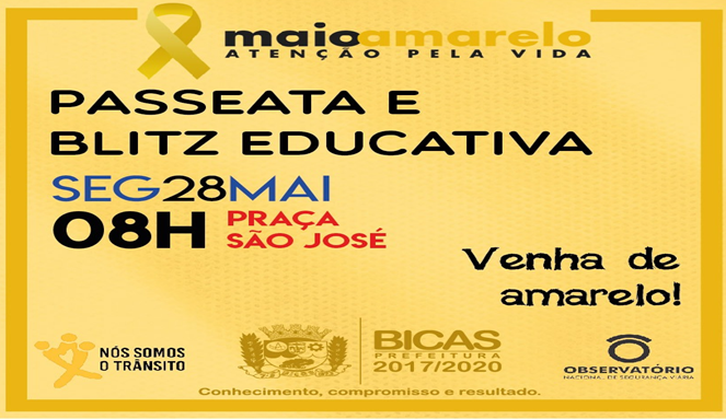 Leia mais sobre o artigo Maio Amarelo promove concentração e passeata