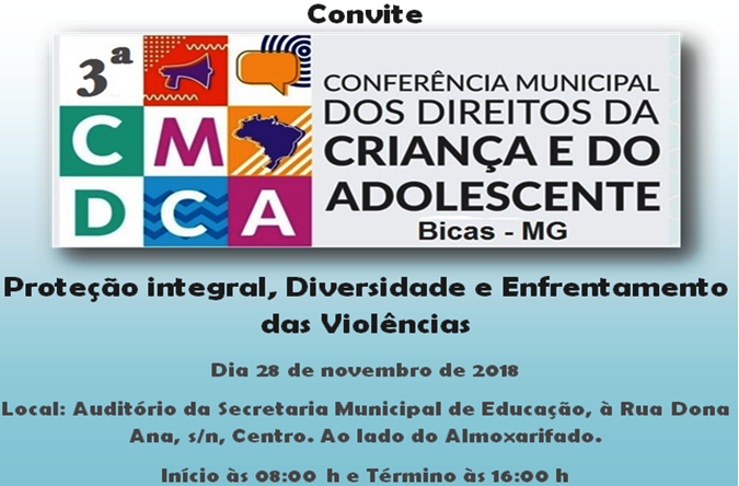 Leia mais sobre o artigo 3ª Conferência Municipal dos Direitos da Criança e do Adolescente