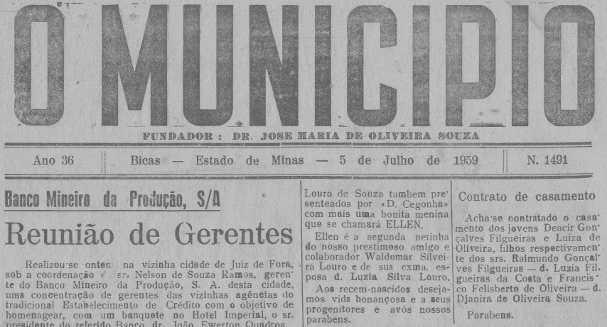Leia mais sobre o artigo Em julho de 1959, O Município publicava