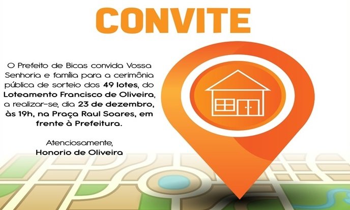 Leia mais sobre o artigo Prefeito de Bicas vai sortear 49 lotes de terreno