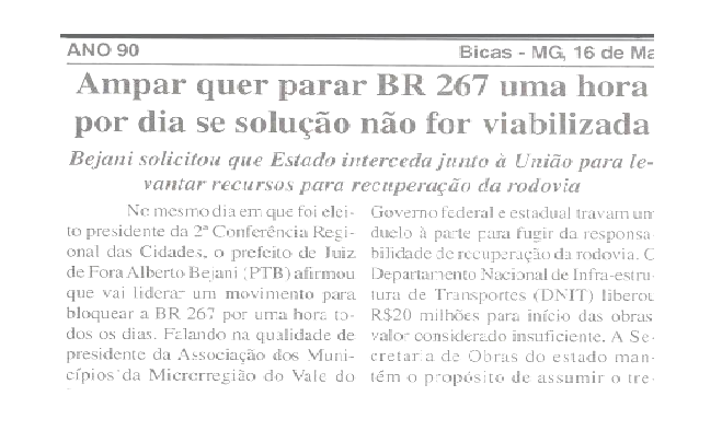 Leia mais sobre o artigo BR 267: a luta continua…