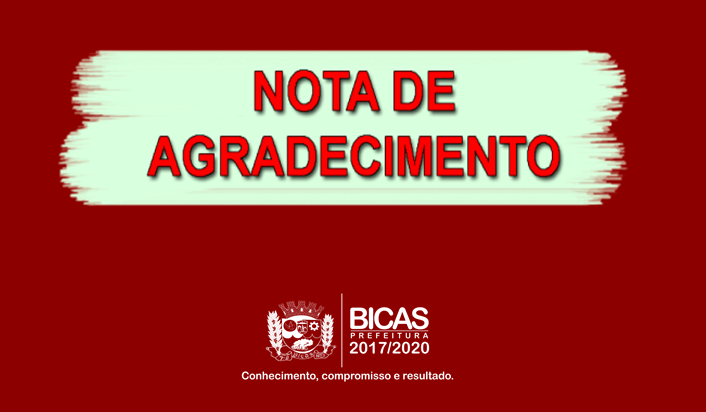 Leia mais sobre o artigo Nota de Agradecimento