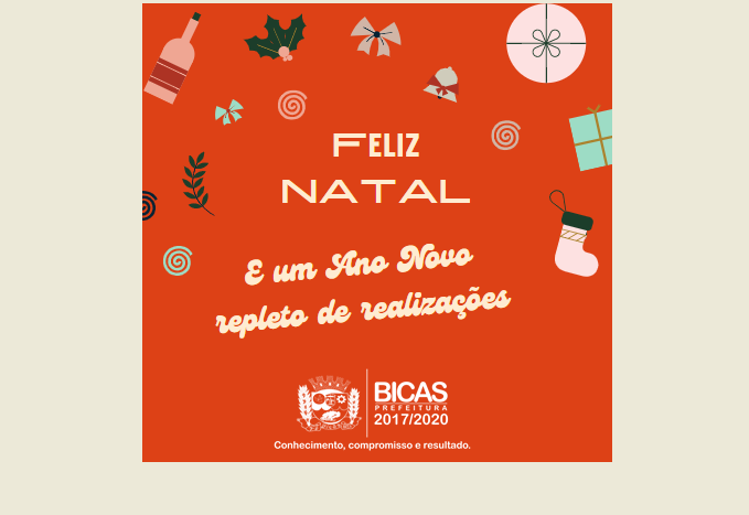 Leia mais sobre o artigo Mensagem de Natal e Ano Novo da Prefeitura de Bicas