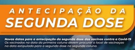 Leia mais sobre o artigo Saúde antecipa segunda dose da vacinação contra a Covid-19