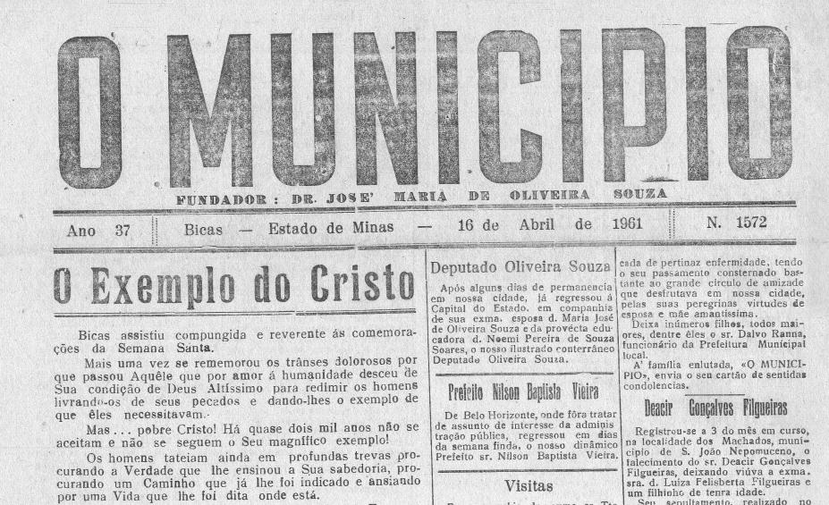 Leia mais sobre o artigo Em 16 de abril de 1961, O Município publicava