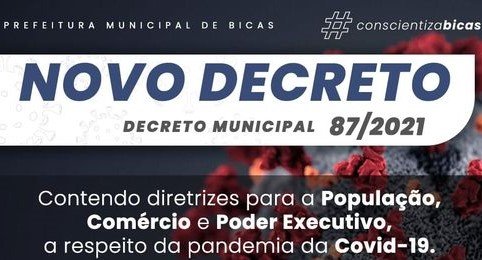 Leia mais sobre o artigo Prefeito de Bicas assina mais um decreto em razão do agravamento da pandemia