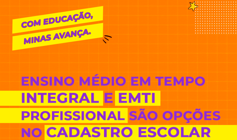 Leia mais sobre o artigo Alunos da rede estadual podem optar pelo Ensino Médio de Tempo Integral ou Profissional (EMTI) em 2022