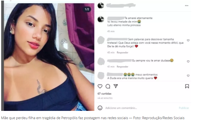 Leia mais sobre o artigo Temporal em Petrópolis: ‘Deus me deu, Deus levou’, diz mãe de Juiz de Fora que perdeu filha soterrada