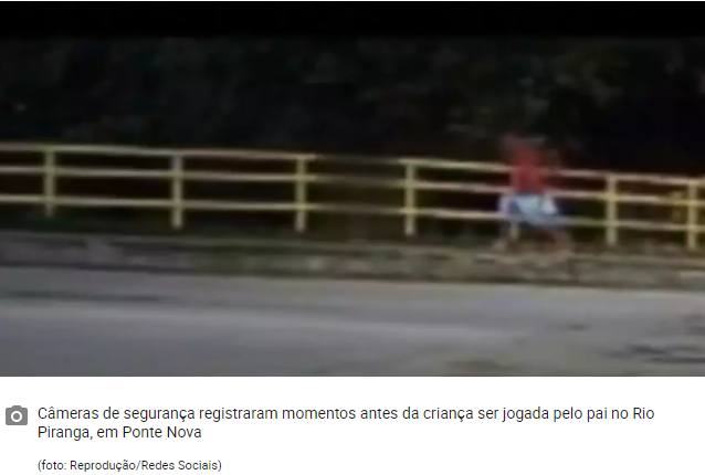 Leia mais sobre o artigo Imagens mostram pai e filha antes de menina ser jogada em rio; veja vídeo