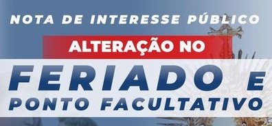 Leia mais sobre o artigo Em Bicas: alteração no feriado e ponto facultativo