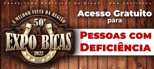Leia mais sobre o artigo ExpoBicas / Pessoas com Deficiência / Acesso Gratuito