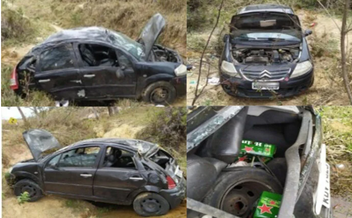 Leia mais sobre o artigo Homem é ditido por suspeita de embriaguez após capotar carro