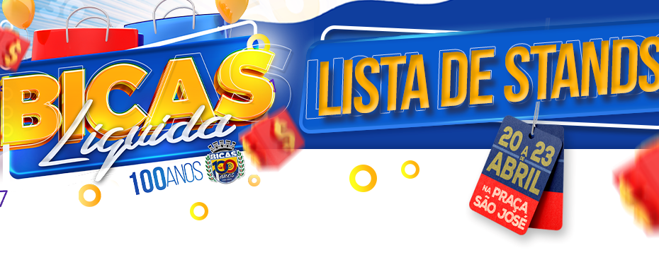 Leia mais sobre o artigo Bicas Liquida 100 anos / Lista de Stands / Programação