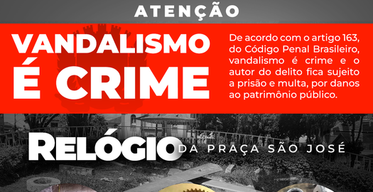 Leia mais sobre o artigo Vandalismo / Relógio Floral da Praça São José