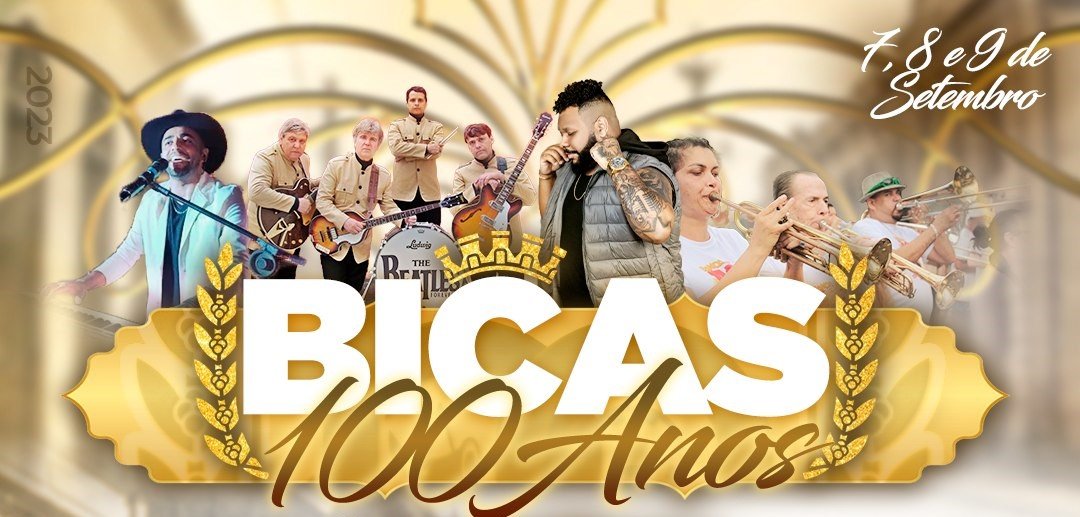 Leia mais sobre o artigo Bicas 100  anos / Programação de 8 de setembro