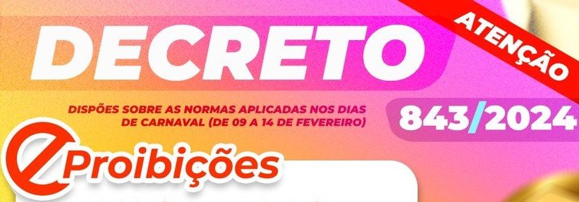 Leia mais sobre o artigo Decreto – Normas para o Bicas Folia 2024