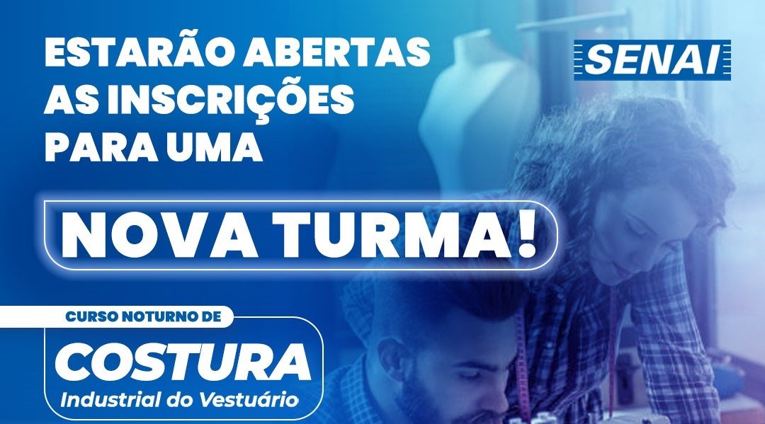 Leia mais sobre o artigo Curso Noturno de Costura Industrial do Vestuário / Nova Turma