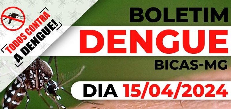 Leia mais sobre o artigo Bicas – Boletim da Dengue com um óbito em investigação – 15/4/2024