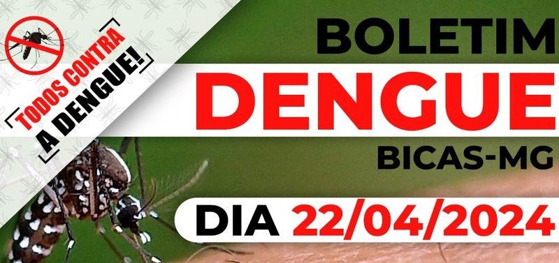 Leia mais sobre o artigo Bicas – Boletim da Dengue com um óbito em investigação – 22/4/2024