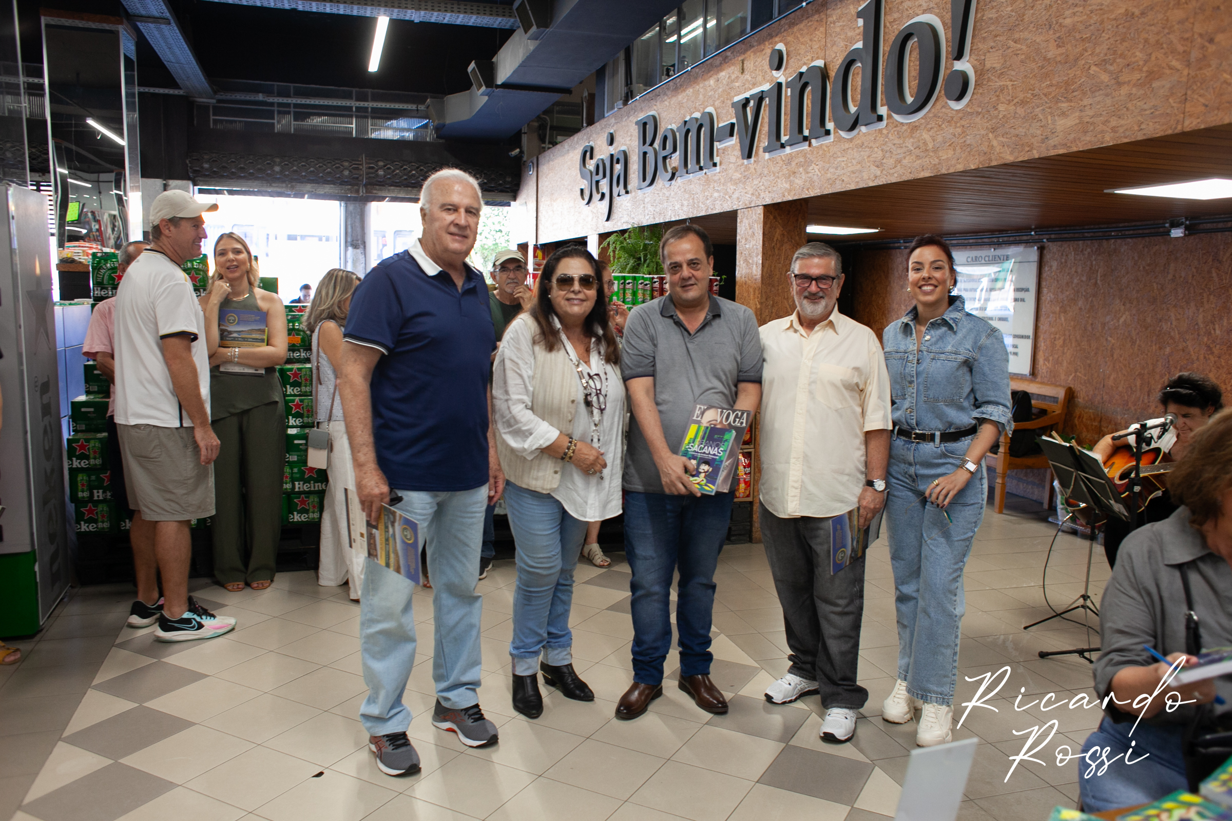 Veiguinha, Maria Angélica, Ignácio, Ruizinho Amaral e Thereza Rebouças (filha do saudoso escritor)