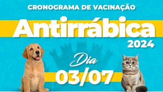 Leia mais sobre o artigo Vacinação Antirrábica | Nesta quarta-feira, 3/7 | Margem esquerda da BR-267