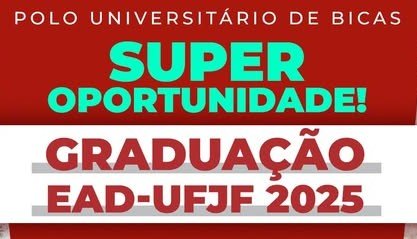 Leia mais sobre o artigo Super Oportunidade | Graduação EAD-UFJF 2025