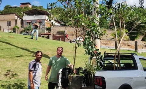 Leia mais sobre o artigo Plantio de árvores na Rua Prefeito Oliveira Souza