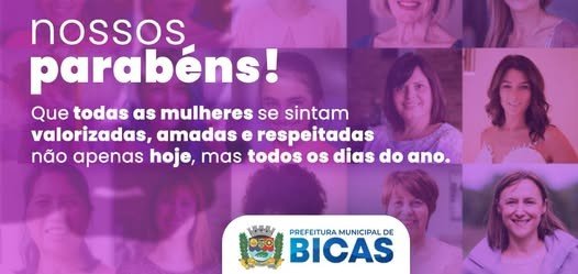 Leia mais sobre o artigo Prefeitura de Bicas | Feliz Dia Internacional da Mulher