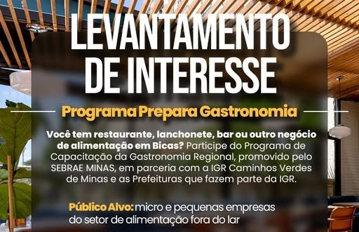 Leia mais sobre o artigo Recado aos empreendedores da gastronomia de Bicas