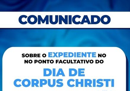 Leia mais sobre o artigo Prefeitura de Bicas | Expediente | Corpus Christi