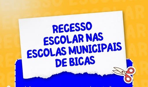 Leia mais sobre o artigo Prefeitura de Bicas | Recesso Escolar no Município