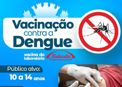 Leia mais sobre o artigo Bicas – Vacinação contra Dengue – Vacina do Laboratório Takeda – Início: 12/2
