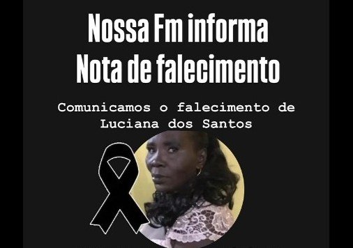 Nota de Falecimento – Luciana dos Santos